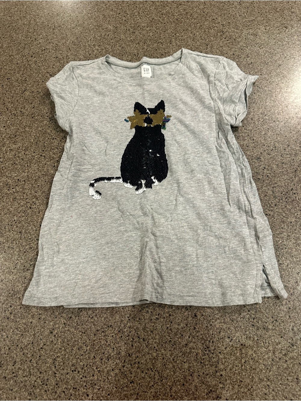 GAP Gray Girls' Sequin Graphic Tee